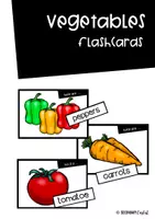 Vorschau - Spiele - Vegetable flashcards inkl. word cards - Deckblatt