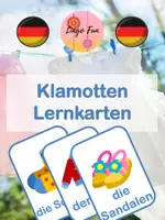 Vorschau - Bildkarten - Klamotten Lernkarten DaF 20 Wörter - Deckblatt