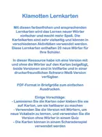 Vorschau - Bildkarten - Klamotten Lernkarten DaF 20 Wörter - Seite 1