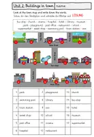 Vorschau - Arbeitsblätter - In town: Worksheet Buildings in town (4. Klasse, Playway) - Seite 2