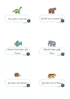 Vorschau - Stationenlernen - Grammatik Klasse 1 / 2 : Schüttelsätze Kartei Nr. 2 - Seite 3