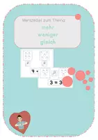 Vorschau - Arbeitsblätter - Materialpaket - Zahlen vergleichen - Gebärdensprache - Seite 1