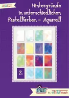 Vorschau - selbst erstellte Cliparts/Grafiken - #Silvesterknaller23 Cliparts • Aquarell- Hintergründe in unterschiedlichen Farben •2• - Deckblatt