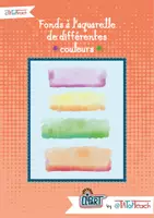 Aperçu - Cliparts/Visuels - Clipatrs • Fonds à l'aquarelle de différentes couleurs (pastels) - Page de couverture