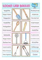 Vorschau - Spiele - Klammerkarten Kochen und backen Deutsch Sachunterricht - Seite 3