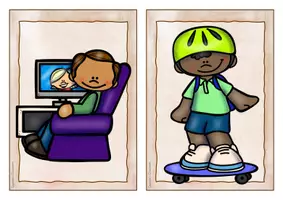 Vista previa - Refuerzo / NEE / Materiales de apoyo - Inglés - tarjetas con imagénes - tiempo libre, pasatiempo - Flashcards English: free time activities - página 1