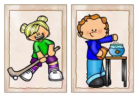 Vista previa - Refuerzo / NEE / Materiales de apoyo - Inglés - tarjetas con imagénes - tiempo libre, pasatiempo - Flashcards English: free time activities - página 3