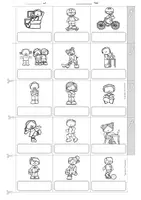 Vista previa - Unidades / Secuencias / Situaciones de Aprendizaje - Inglés - tiempo libre, pasatiempo - diccionario de imágenes- picture dictionary - free time activities (hobbies) - English, accordion book - página 3