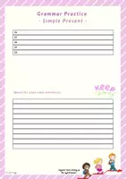 Vorschau - Arbeitsblätter - Simple Present - Grammar Task Cards (inkl. Answer Sheets und Lösungen) - Seite 2