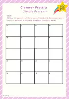 Vorschau - Arbeitsblätter - Simple Present - Grammar Task Cards (inkl. Answer Sheets und Lösungen) - Seite 3
