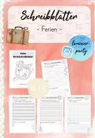 Vorschau - Arbeitsblätter - Ferienschreibblätter: Sammlung (Kl. 1-4) - Deckblatt