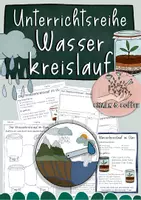 Vorschau - Unterrichtsreihen - Wasserkreislauf Unterrichtsreihe - Arbeitsblätter, Experimente, Bastelanleitungen - Deckblatt