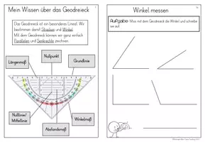 Vorschau - Arbeitsblätter - Geodreieck in der Grundschule Mini-Arbeitsheft - Seite 2