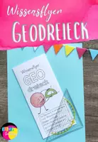 Vorschau - Arbeitsblätter - Wissensflyer Geodreieck Grundwissen - Deckblatt