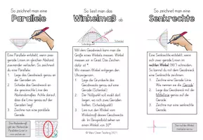 Vorschau - Arbeitsblätter - Wissensflyer Geodreieck Grundwissen - Seite 2