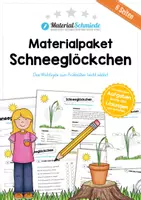 Vorschau - Arbeitsblätter - Materialpaket: Schneeglöckchen - Deckblatt