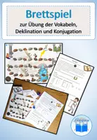 Vorschau - Spiele - Brettspiel Latein Vokabeln Konjugation Deklination - Deckblatt