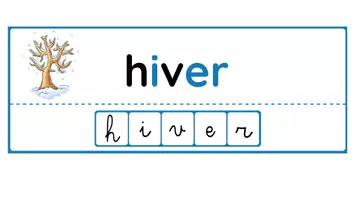 Aperçu - Apprentissages en autonomie - Encodage mots hiver - script cursif' - Page de couverture