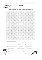 Vorschau - Arbeitsblätter - Suchsel Reisen (B1) Wortschatz – als PDF & Word - Seite 3