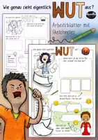 Aperçu - Matériel pour travaux manuels / dessin - Wut / Ärger - Kreative Arbeitsblätter mit Sketchnotes - Page de couverture