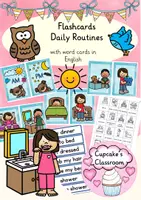 Vista previa - Unidades / Secuencias / Situaciones de Aprendizaje - Inglés - rutinas diarias - paquete hojas de trabajo, tarjetas con imagénes, diccionario de imágenes - bundle Englisch - página 1