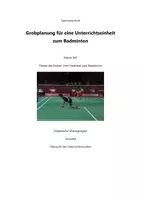 Vorschau - Stundenentwürfe - Badminton – Unterrichtseinheit - Deckblatt