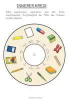 Vorschau - Arbeitsblätter - LES OBJETS POUR L'ÉCOLE (Schulsachen) - Wortschatzrad (Französisch) - Seite 3