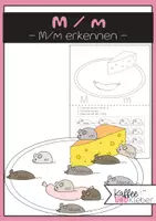 Vorschau - Arbeitsblätter - Deutsch: M m erkennen - Maus - Deckblatt