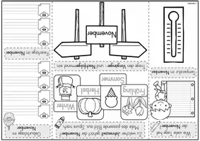 Vorschau - Unterrichtsreihen - Mini-Lapbook | Monat NOVEMBER - Seite 2