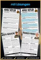 Vorschau - Unterrichtsreihen - Diktaturen in Europa - Kurzbiografien Hitler, Stalin, Mussolini, Franco, Dollfuß - Nationalsozialismus , Faschismus etc. - Seite 1