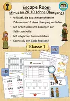 Vorschau - Arbeitsblätter - Escape Room - Minus/ Subtraktion im Zahlenraum 10 (Klasse 1) - Seite 1