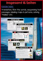 Vorschau - Stundenentwürfe - London BUNDLE - booklet, virtual roadtrip, interactive Powerpoint, fantasy vacation, info cards & flashcards - Seite 2