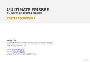 Aperçu - Cartes d'exercices - L‘ULTIMATE FRISBEE EN COURS DE SPORT & EN CLUB - CARTES TECHNIQUES - Page 2