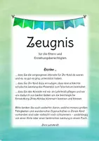 Vorschau - Anderer Materialtyp - Zeugnis für die Eltern und Erziehungsberechtigten - Seite 1