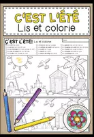 Vorschau - Arbeitsblätter - C'EST L'ÉTÉ! (Sommer) - Lis et colorie (Lesen und Malen) - Deckblatt