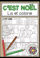 Vorschau - Arbeitsblätter - C'EST NOEL (Weihnachten) - Lis et colorie (Lesen und Malen) - Deckblatt