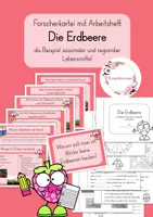Vorschau - Arbeitsblätter - Die Erdbeere als Beispiel für saisonale und regionale Lebensmittel (ab Kl. 3) - Deckblatt