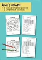 Aperçu - Feuilles d'exercices - Carnival: Color by code (English) - Page 3