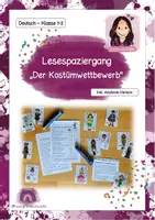 Vorschau - Arbeitsblätter - Lesespaziergang - Der Kostümwettbewerb (Karneval + Anybook Version) - Deckblatt