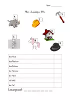 Vorschau - Arbeitsblätter - Lesespur Buchstabe H/h (Differenzierungsmöglichkeit) - Deckblatt