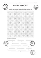 Vorschau - Arbeitsblätter - Suchsel Wortfeld "sagen" (C1) Wortschatz Sprechaktverben – als PDF & Word - Seite 3