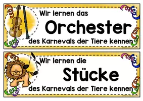 Vorschau - Unterrichtsreihen - Reihentransparenz zum "Karneval der Tiere" für die Grundschule - Seite 3