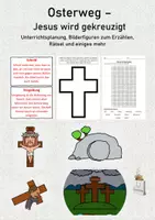 Vorschau - Stundenentwürfe - Unterrichtseinheit - Jesus Kreuzigung - Deckblatt