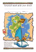 Vorschau - Arbeitsblätter - Lesetagebuch für jede Lektüre als Leseschatzkarte - Seite 1
