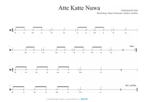 Vorschau - Arbeitsblätter - Atte Katte Nuwa - Volkslied / Kinderlied - Seite 3