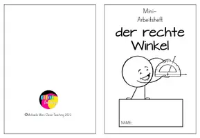 Vorschau - Arbeitsblätter - Rechter Winkel Mini-Arbeitsheft - Seite 1