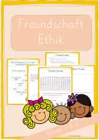 Vorschau - Arbeitsblätter - Freundschaft Ethik Klasse 1 / Klasse 2 - Deckblatt