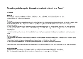Vorschau - Arbeitsblätter - Esau und Jakob - Einführung der Zwillinge - Seite 1
