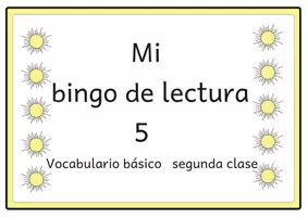 Vista previa - Unidades / Secuencias / Situaciones de Aprendizaje - Bingo de Lectura Vocabulario Básico del alemán 5 para Segundo Grado - Portada