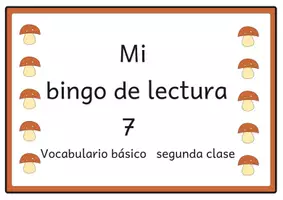 Vista previa - Unidades / Secuencias / Situaciones de Aprendizaje - Bingo de Lectura Vocabulario Básico del alemán 7 para Segundo Grado - Portada